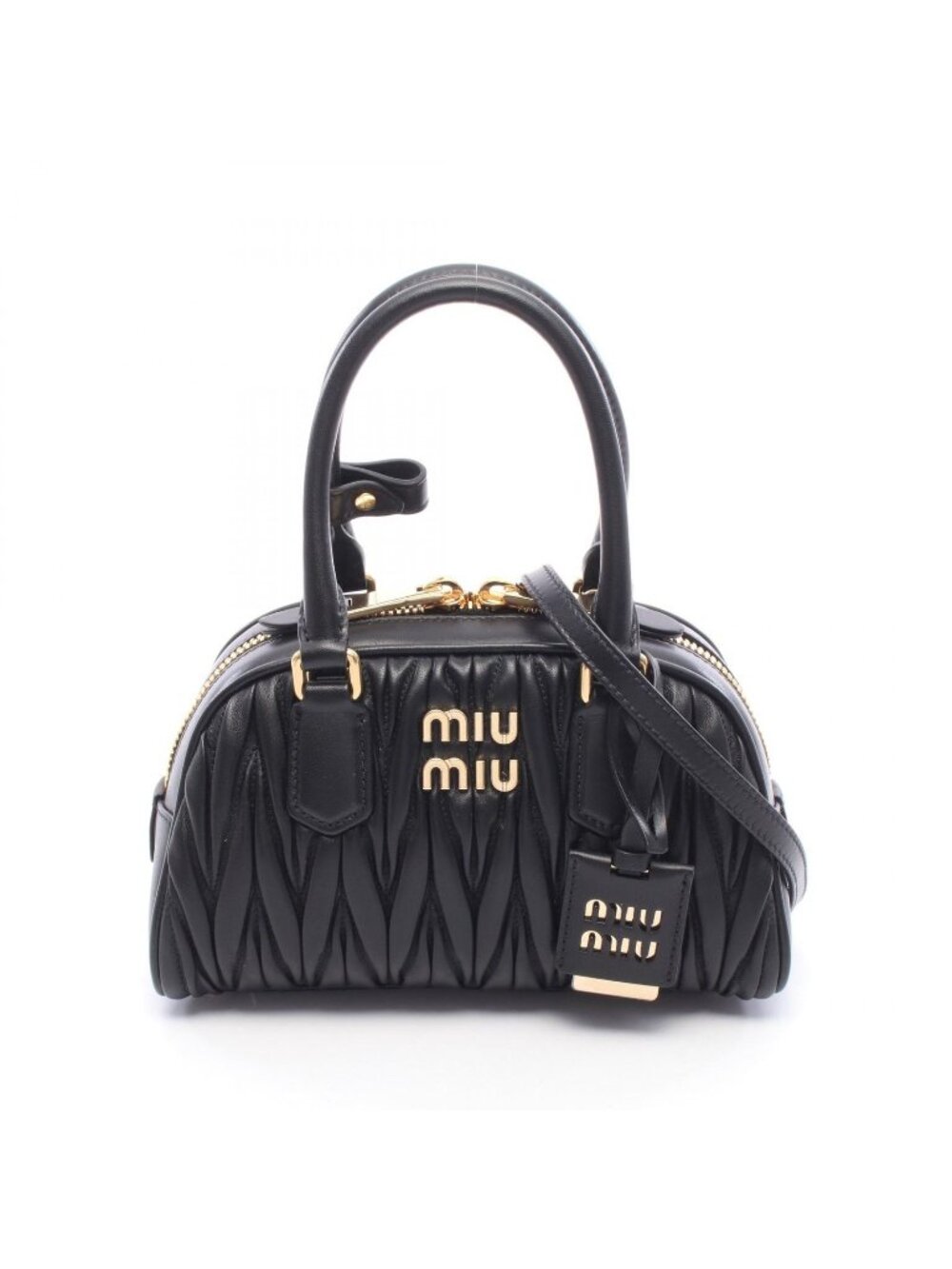 Miu Miu Handbag Matelasse Arcadi Leather 2-Way